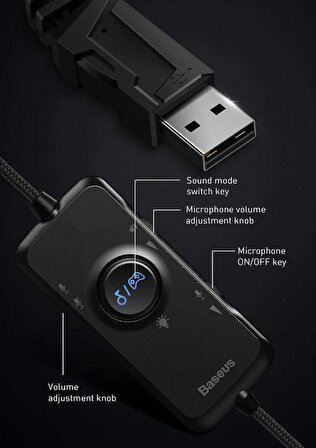Coofbe 3D Surround RGB Işıklı USB Ve Type-C Girişli Profesyonel Oyuncu Kulaklığı Kafaüstü Gaming Kulaklığı