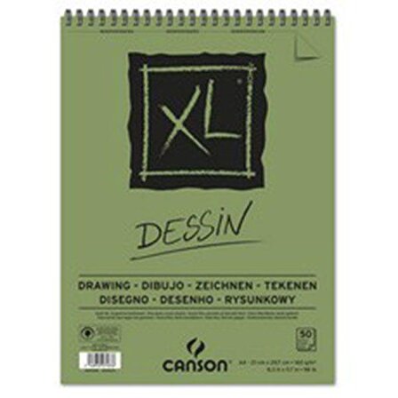 Canson XL Drawing Dessin Spiralli Light Grain 160g 50 Yaprak A4