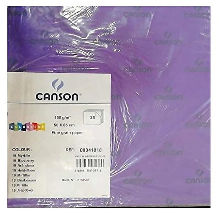 Canson Colorline Fon Kartonu No18 Mor 41017