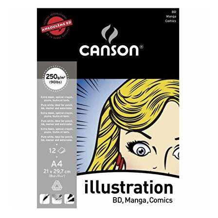 Canson İllustration Çizim Bloğu A3 12 Yaprak 250 g