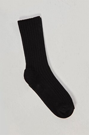 Siyah Fitilli Çorap