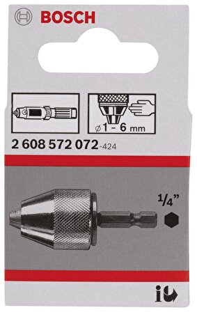 Bosch Anahtarsız Uç Takma Mandreni 1-6 mm
