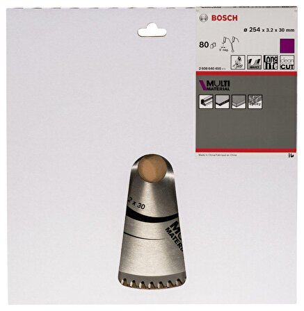 Bosch MM Daire Testere Bıçağı 254x30x3,2mm 80 Diş