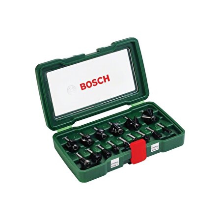 Bosch Karışık Freze Ucu Seti 8mm Şaftlı 15 Parça