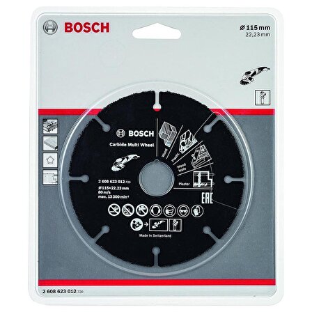 Bosch Carbide Multi Wheel 115mm Kesme Diski