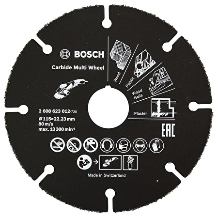 Bosch Carbide Multi Wheel 115mm Kesme Diski