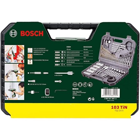 Bosch 2607017367 V-Line 103 Parça Karışık Aksesuar