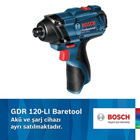 Bosch GDR 120-LI Darbeli Somun Sıkma Makinesi (Akü ve Şarj Cihazı Dahil Değildir) - 06019F0000