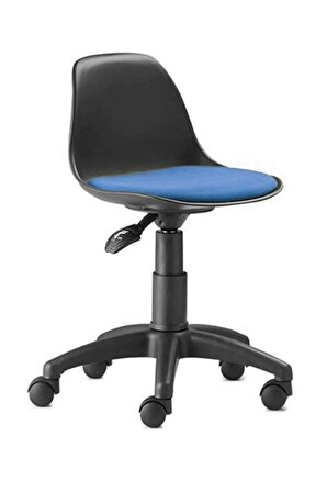 Porziyon Aris Kolçaksız Çalışma Sandalyesi Ofis Koltuğu Mavi