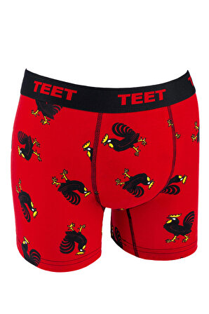 TEET Erkek Boxer Pamuklu Desenli DeLuxe 5'li Set