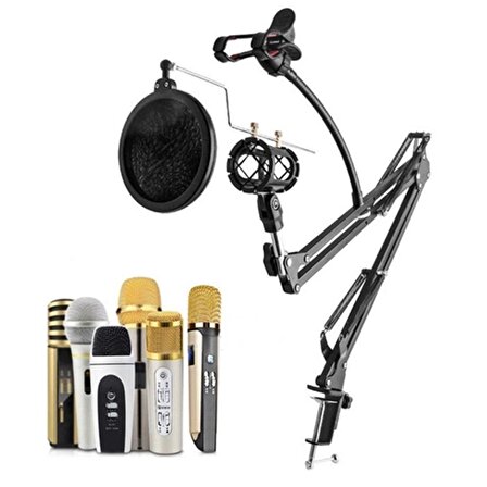 Lastvoice Set-01 - Mikrofon standı + Shock Mount + Pop Filter
