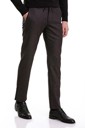 Siyah Dinamik Fit Desenli Yandan Cepli Jogger Pantolon | 42