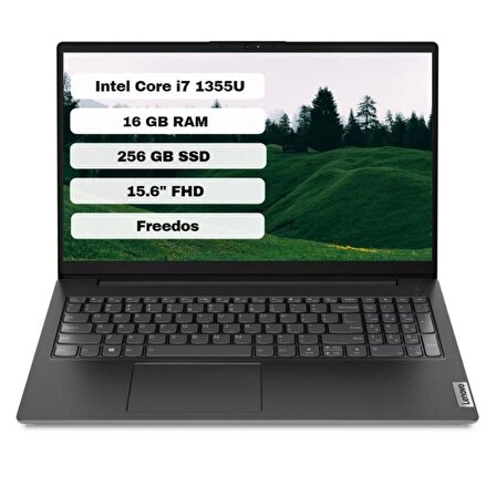 Lenovo V15 G4 Intel Core i7 1355U 16GB 256GB SSD Freedos 15.6" FHD Taşınabilir Bilgisayar 83A1003NTX