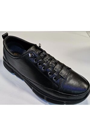 Voog 1912 Bayan Deri Comfort Ayakkabı Siyah