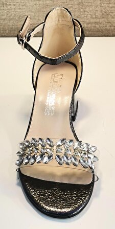 Miniwomen P790 Çocuk Açık Taşlı Bilekten Bantlı Abiye Ayakkabı