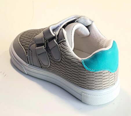 Macco Mb710 Bebe Cırtlı Spor Ayakkabı Gri / Mavi