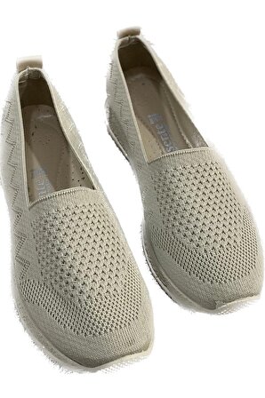 Swellsoft Y24-200 Kadın Triko Günlük Comfort Ayakkabı Ten