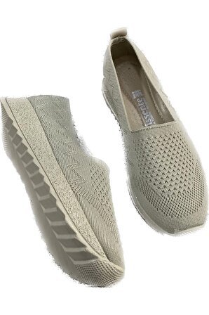 Swellsoft Y24-200 Kadın Triko Günlük Comfort Ayakkabı Ten