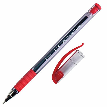 Tükenmez Kalem Siyah Mavi Kırmızı Faber Castell 1425 Tükenmez Kalem 0.7 Uçlu