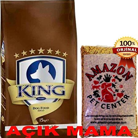 King Biftekli Köpek Maması Açık 1 Kg
