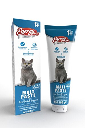 Energy Pet Food Energy Malt Paste 100gr Kediler için Tüy Yumağı Önleyici Anti Hairball Malt Macun
