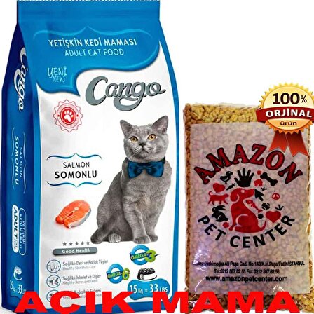 Cango Kedi Maması Somonlu Açık 1 Kg