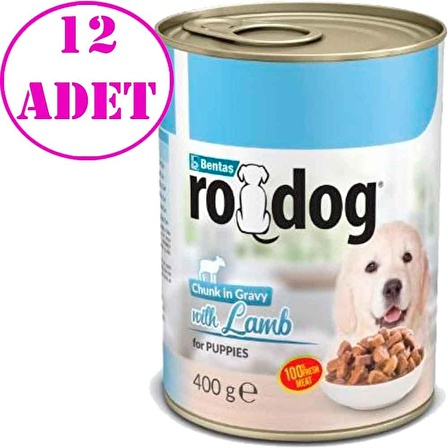 Ro Dog Kuzu Etli Yavru Köpek Konservesi 400 Gr 12 AD