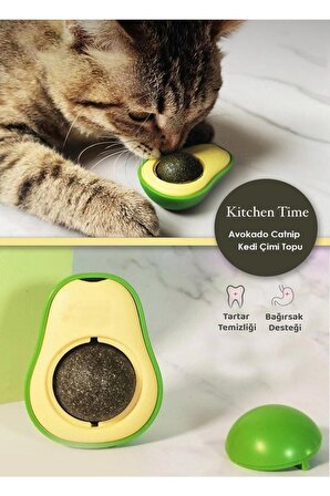 Sevimli Yapışkanlı Kedi Çimi Avokado Catnip | Avokado Kedi Çimi Topu Avokado Kedi Nanesi Oyuncağı