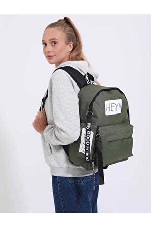 DZC KUZENLER AVM Unisex Hugbag Sırt Çantası Spor Okul Outdoor Laptop Çanta HEY CÜZDANLI