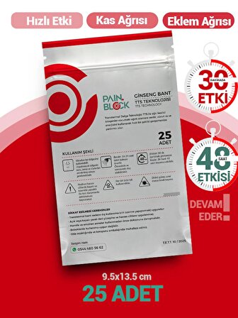 PAİN BLOCKPain Block Pain Free TTS TECHNOLOGY PAİNLESS/AĞRI BANDI