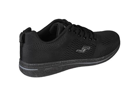 JUMP Erkek Full Siyah Comfort Taban Fileli Yürüyüş Sneaker Spor Ayakkabı