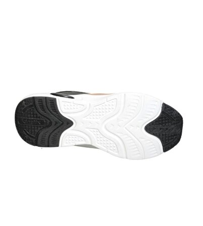 KİNETİX Kadın Siyah Fileli Comfort Kalın Taban Günlük Yürüyüş Spor Ayakkabı