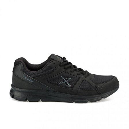Kinetix Erkek Siyah Fileli Yazlık Büyük Numara 46-47-48 Numara Spor Yürüyüş Sneaker Ayakkabı