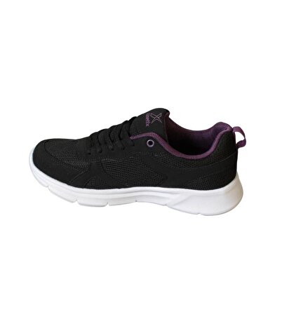 KİNETİX Kadın Siyah Fileli Yazlık Sneaker Spor Yürüyüş Ayakkabısı