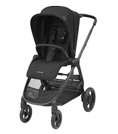 Maxi Cosi Street+ Tek Elle Katlanabilen Doğumdan İtibaren Kullanılabilen Bebek Arabası Essential Black