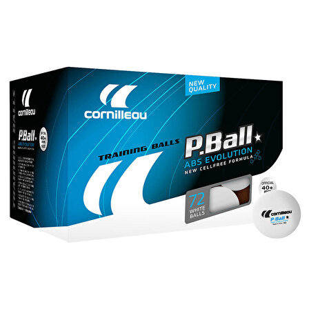 Cornilleau P-Ball ABS Evolution 1 Yıldız 72 li Masa Tenisi Topu Beyaz