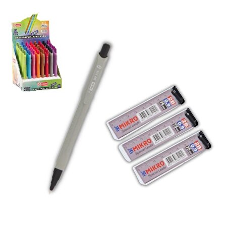 0.9 mm Uçlu Kalem ve 0,9 mm Ucu 3 Adet Mikro Mp-330 Versatil Kalem Seti 1 Paket