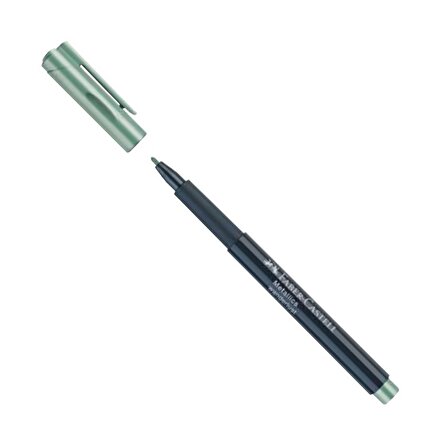 Metalik Marker Kalem 1.5 mm Keçe Uçlu 1 Adet Faber Metalik Markör Davetiye Kalemi 1 Adet