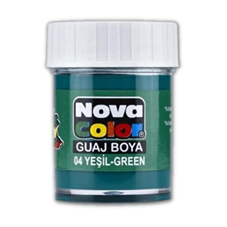 Yeşil Guaj Boya 25 ml 1 Adet Nova Color Su Bazlı 25 ml Guaj Boya Yeşil 1 Adet