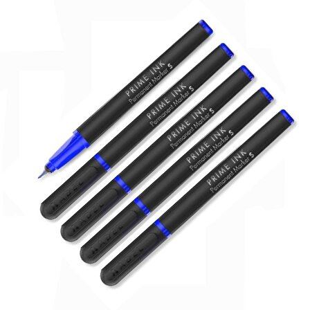 Mavi Asetat Kalemi Permanent S 0,4mm 5 Adet
