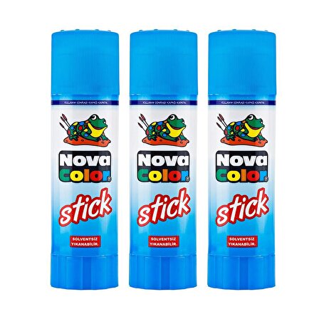 Stick Yapıştırıcı Nova Color Katı Yapıştırıcı 10 gr 3 Adet 