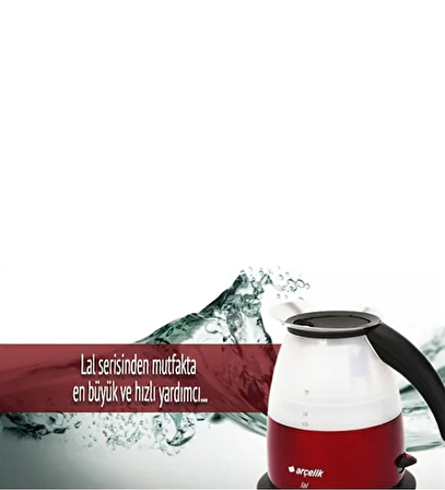 Arçelik K 8005 Lal Serisi Kettle-Su Isıtıcı Kırmızı