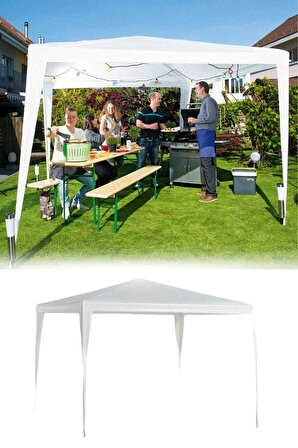 Çardak Bahçe Çardağı Gölgelik Tente 3*3 Metre Gazebo Parti Çadırı