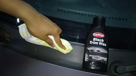 CarPlan Black Trim Wax / Solgun Siyah Plastik Renk Yenileyici Renklendirici Wax 375ml