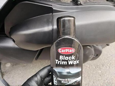 CarPlan Black Trim Wax / Solgun Siyah Plastik Renk Yenileyici Renklendirici Wax 375ml