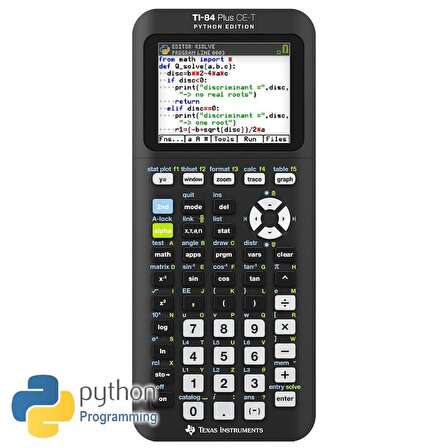 Texas Instruments TI-84 Plus CE-T Phyton Edition Grafik Bilimsel Hesap Makinesi