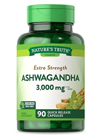 Nature's Truth Ashwagandha Root 3000 mg 90 Quick Release Capsules