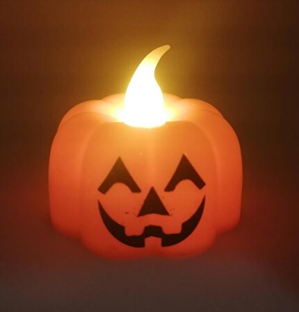 Led Işık Pumpkin Bal Kabağı Şeklinde Pilli Cadılar Bayramı Halloween Işıklı Bal Kabağı Süs