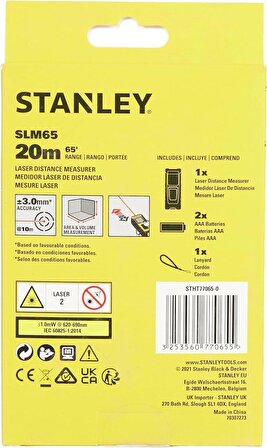 Stanley STHT77065-0 SLM 65 - 20M Lazer Metre