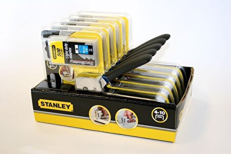 Stanley STHT670410 Zımba ve Çivi Tabancası, 4-10mm zımba, 12-15mm çivi